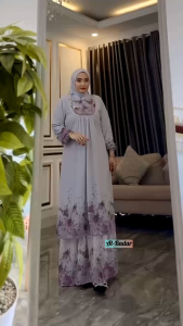 Gamis Set Hijab Malay Premium: Desain Elegan & Nyaman