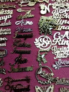 KALUNG NAMA LAPIS EMAS PROMO!!! (COD)