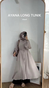 AYANA Long Tunik • Kemeja Tunik • Tunik Rayon • Atasan Wanita