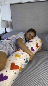 U-Pillow Pregnancy Pillow Maternity Nursing Sleeping Support U Shape Pillow with Zipped Cover