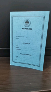 Buku Koperasi 40 Halaman kertas HVS putih ukuran