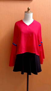atasan wanita merah ALCO.ID cewek L XL blouse
