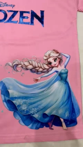 Kaos Anak-Anak PRINCESS LUCU (7 WARNA) FASHION Anak-Anak Ter Update Usia 2-11TahunKaos Bahan Katun 24S Size XS-XL