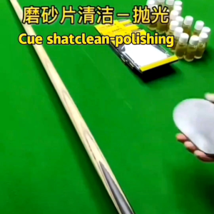 Cue shaft smoother & burnisher smooths and cleans the shaft faster