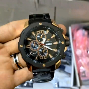 JAM TANGAN MIRETE SPORT RANTAI PRIA.JAM 100%ORIGINALTAHAN AIRGRATIS BOX DAN BATERAI CADANGAN.