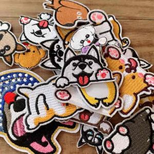 Iron Patch Miếng Ủi Thêu Quần Áo Sticker Vá Đồ Rách Hình Chó Cún Con Đáng Yêu Dễ Thương Cute Puppy Ninisticker