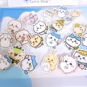 日系吉伊卡哇亚克力卡通儿童胸针 Diy书包背包帽子服饰笔盒别针徽章挂件礼物 Chiikawa Acrylic Kids Brooch Badge Pin School Pencil Bag Hat Kerongsang Hiasan Topi Beg Sekolah Hadiah Kanak Budak XZ93