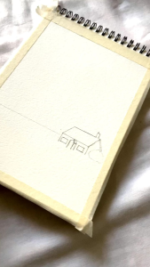 Watercolor Sketchbook Cat air ring spiral 4 ukuran A4B5A5A6Buku Gambar tebal vintage