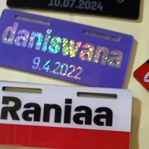 Plat Nama Sepeda Listrik Variasi Buat Nama Anak 1 Hari Jadi