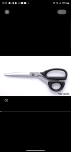 Kai Japan 7000 Series High Carbon Stainless Steel Tailoring Scissors (Extra Sharp and Light Weight) Best for cutting FabricThick layer of Jeans KAI 7250