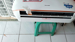 KIPAS ANGIN MODEL AC INDOOR 2PK/HAMAT LISTIK/TINGGAL COLOK/MANUAL
