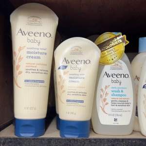 Aveeno Baby Soothing Relief Moisture Cream 227g - Lotion For Newborn Baby Sensitive Skin Eczema
