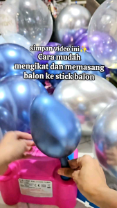 Stick Stik Tongkat Pegangan Tusuk + Cop Cup Mangkok Balon Balloon Warna Warna Murah Ulang Tahun HBD Aksesoris Dekorasi Hiasan Pernik Pernik Ultah Happy Birthday Natal Tahun Baru Souvenir Tiang Kecil Small