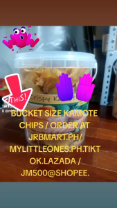 12LITERS KAMOTE CHIPS PROMO BUY 1 GET 2 FREE 100 GRAMS BANANA CHIPS ASORTED