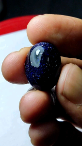 Batu akik pasir intan warna biru asli