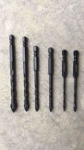 3-10mm 6pcs Cross Hex Tile Drill Bits Metal Triangle Bits for Concrete Glass Ceramic Tile Stainless Steel