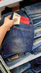 quần bò nam lv vải nhật selvedge denim dáng đứng