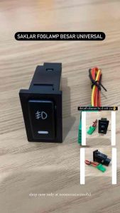 Mengenal Saklar Switch Foglamp Lampu Universal Ukuran Besar 2.4cm x 4.2cm
