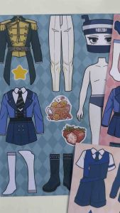 Set 6 sticker phối trang phục phong cách hoàng gia dễ thương 🥰