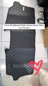 Alas Karpet Cover Dashboard Kulit Avanza Xenia Veloz 2022 ke atas full hitam