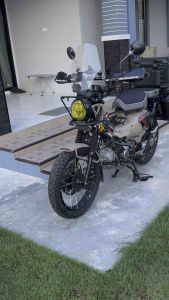 ชุดคอมโบ้ หนังเบาะหน้าV.3 Japan Style 🇯🇵 + เบาะคนซ้อนสไตล์🇯🇵 V.3 Honda CT125 Japan Style 🇯🇵