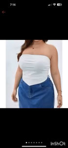 PLUS SIZE TUBE TOP - PLUS SIZE BANDANA TOP