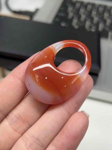 5640- MẶT DÂY CHUYỀN MÃ NÃO CAM TRẮNG THIÊN NHIÊN (THÔNG SỐ TRÊN ẢNH CHỤP)