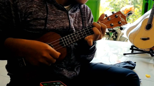 senar pelangi ukulele senar 4Tuning standard G C E A. Bahan nylon