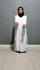 Desain Gamis Anak 2024: Zilrin Muslim Anak Bahan Crinkle