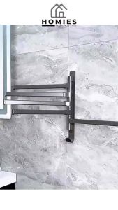 RAK GANTUNGAN HANDUK STAINLESS BESI ALUMINUM 3 4 SUSUN TAHAN KARAT TAHAN AIR / HANDUK HOLDER DAPAT BERPUTAR SESUAI KEBUTUHAN