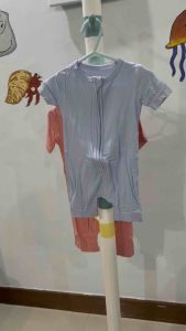 [LIL BUBBA] BAMBOO ZIPPER BABY ROMPER ONESIE BABY CLOTHES