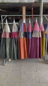 (5 ผืน แบบทึบ) มูลคลุมไก่ชนผ้าร่ม มูลคลุมไก่ราคาถูก ผ้าหนา ไม่ติดสุ่ม กันลม กันแมลง