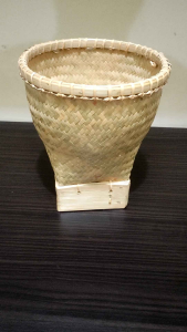 bakul nasi mini/tempat nasi dari bambu/bakul tali rotan