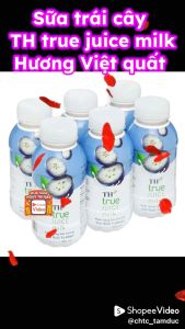 THÙNG NƯỚC UỐNG SỮA TRÁI CÂY VIỆT QUẤT TỰ NHIÊN – TH TRUE JUICE MILK 300ml ( 24chai x 300ml )