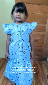 Dres anak perempuan usia 4-10tahun murah dres anak perempuan susun daster anak perempuan