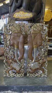 ช้างแต่งบ้าน งานไม้สัก แต่งบ้าน