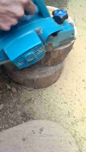 Talenan bulat kayu nangka Asli L=18-35CM T=5-8 CM
