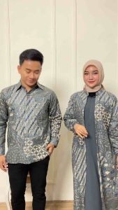 Baju Batik Couple Pasangan Suami Istri Kapelan Keluarga Pasangan Kondangan Baju batik Pasangan Terbaru 2024 Batik gamis Wanita Baju Batik Wanita