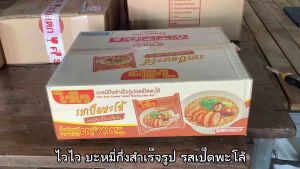 ไวไว บะหมี่กึ่งสำเร็จรูป รสเป็ดพะโล้ ขนาด 60 กรัม จำนวน 30 ซอง