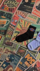 Kaos Kaki Pendek Oldschool Motif Merk Skate Panjang - Hosela Project