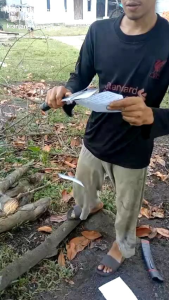 golok kebun serbaguna baja asli