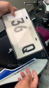 MOTORCYCLE PLATE# PROTECTOR with 2Bolts