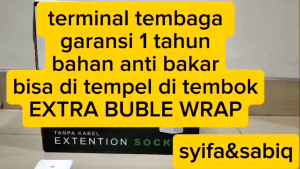 STOP KONTAK ARDE / SOCKET LUBY 1102-1105 PLUS LAMPU LUBY