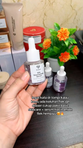 LISHUI Serum Pencerah 10% Niacinamida Serum Ungu Hempas Noda Hitam