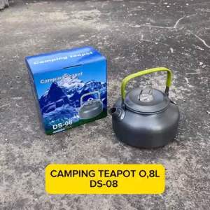 Teko 08 Liter Camping Teapot LWY DS 08 Kettle Hiking Ultralight - Ketel Alat Masak Air Minum Camping Outdoor