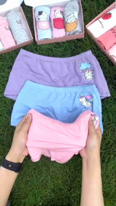 Quần Chíp Bé Gái Kháng Khuẩn Combo 3 Quần Lót Quần Mặc Váy Cao Cấp Họa Tiết Pony Vải Sợi Tre Mềm Mại.