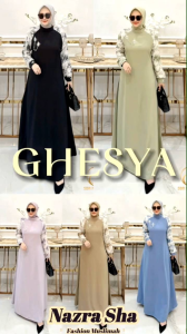 (7.10) SBR GHESYA Baju Dress Gamis Wanita Terkini Ghesya Dress by Sbr Premium.