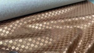 ผ้าหนังเทียม ลาย หมากรุก ความหนา: 1 มิล | ขนาด: 50x137ซม. 100x137ซม. | พับส่ง