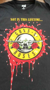 Kaos Guns N Roses Logo Not In This Lifetime & T Shirt Distro Rock N Roll