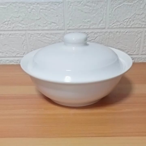 CERAMIC SERVING BOWL WITH COVER / MICROWAVEABLE / 9 INCHES / SOUP BOWL / microwaveable Ceramic Bowls With Lids Silicone Bowl Covers - Lazada